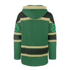 Detroit Red Wings 47 Kelly Green St. Patricks Day McLucky Superior Lacer Pullover Hoodie