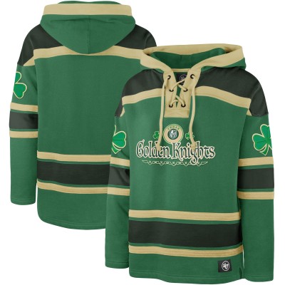 Толстовка Vegas Golden Knights 47 Kelly Green St. Patricks Day McLucky Superior Lacer