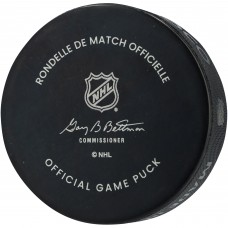 Teddy Blueger Vancouver Canucks Autographed Fanatics Authentic Official Game Puck