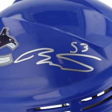 Teddy Blueger Vancouver Canucks Autographed Fanatics Authentic Blue Mini Helmet