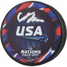 Adam Fox New York Rangers Autographed Fanatics Authentic Team USA 4 Nations Face-Off Hockey Puck Adam Fox New York Rangers Autographed Fanatics Authentic Team USA 4 Nations Face-Off Hockey Puck