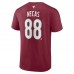 Футболка Colorado Avalanche Martin Necas Fanatics Burgundy Authentic Stack Name & Number