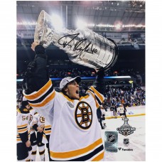 Tuukka Rask Boston Bruins Autographed Fanatics Authentic 8 x 10 2011 Stanley Cup Champions Raising Cup Photograph