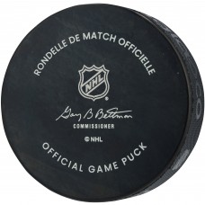 Шайба Tuukka Rask Boston Bruins Autographed Fanatics Authentic 100th Anniversary Official Game with 2014 Vezina Inscription