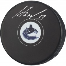 Filip Hronek Vancouver Canucks Autographed Fanatics Authentic Hockey Puck