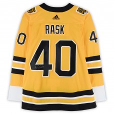 Игровая джерси Tuukka Rask Boston Bruins Autographed Fanatics Authentic 2021 Reverse Retro adidas Authentic
