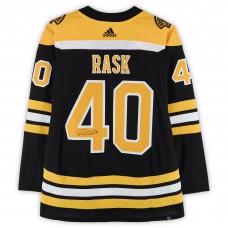 Игровая джерси Tuukka Rask Boston Bruins Autographed Fanatics Authentic Black adidas Authentic