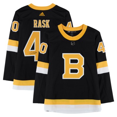 Игровая джерси Tuukka Rask Boston Bruins Autographed Fanatics Authentic Black Alternate adidas Authentic