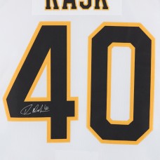 Игровая джерси Tuukka Rask Boston Bruins Autographed Fanatics Authentic White adidas Authentic