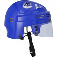 Filip Hronek Vancouver Canucks Autographed Fanatics Authentic Blue Mini Helmet