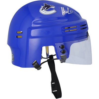 Filip Hronek Vancouver Canucks Autographed Fanatics Authentic Blue Mini Helmet