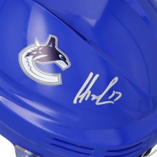 Filip Hronek Vancouver Canucks Autographed Fanatics Authentic Blue Mini Helmet