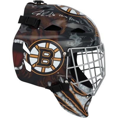 Маска Tuukka Rask Boston Bruins Autographed Fanatics Authentic Replica with 2014 Vezina Inscription - Limited Edition of 25