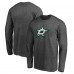 Dallas Stars Fanatics Charcoal Logo Long Sleeve T-Shirt