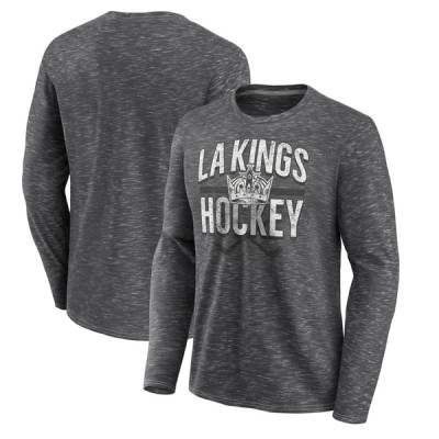 Футболка с длинным рукавом Los Angeles Kings Fanatics Charcoal Logo