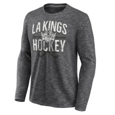 Футболка с длинным рукавом Los Angeles Kings Fanatics Charcoal Logo Футболка с длинным рукавом Los Angeles Kings Fanatics Charcoal Logo