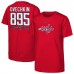 Детская футболка Washington Capitals Alexander Ovechkin Red NHL All-Time Leading Goal Scorer Name & Number