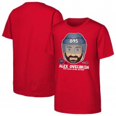 Детская футболка Washington Capitals Alexander Ovechkin Red NHL All-Time Leading Goal Scorer Emoji