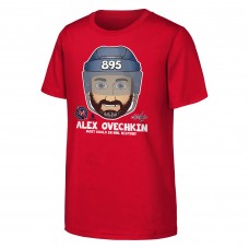 Детская футболка Washington Capitals Alexander Ovechkin Red NHL All-Time Leading Goal Scorer Emoji