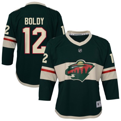 Игровая джерси Minnesota Wild Matthew Boldy Outerstuff Green Home Replica