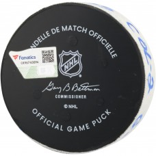 Cale Makar Colorado Avalanche Fanatics Authentic Game-Used Goal Puck vs. New York Rangers on January 26, 2025 - First of Two Goals Scored