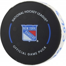 Cale Makar Colorado Avalanche Fanatics Authentic Game-Used Goal Puck vs. New York Rangers on January 26, 2025 - Second of Two Goals Scored