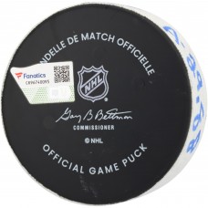 Cale Makar Colorado Avalanche Fanatics Authentic Game-Used Goal Puck vs. New York Rangers on January 26, 2025 - Second of Two Goals Scored