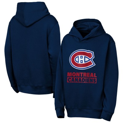 Толстовка Подростковая Montreal Canadiens Outerstuff Navy Back to Basics
