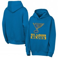 Подростковая St. Louis Blues Outerstuff Blue Back to Basics Hoodie