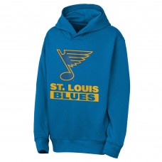 Подростковая St. Louis Blues Outerstuff Blue Back to Basics Hoodie