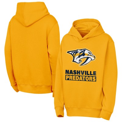 Подростковая Nashville Predators Outerstuff Gold Back to Basics Hoodie