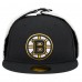 Бейсболка Boston Bruins New Era Black Injection Dog Ear Classic