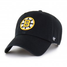 Бейсболка Boston Bruins 47 Black Core Logo Clean Up