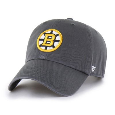Бейсболка Boston Bruins 47 Charcoal Core Logo Clean Up