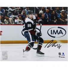 Martin Necas Colorado Avalanche Autographed Fanatics Authentic 8 x 10 Navy Alternate Jersey Stopping Photograph