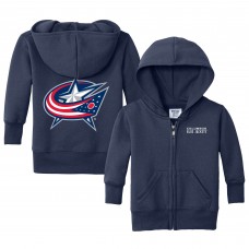 Малышам Columbus Blue Jackets Chad & Jake Navy Logo Full-Zip Hoodie Малышам Columbus Blue Jackets Chad & Jake Navy Logo Full-Zip Hoodie
