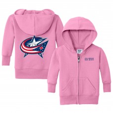 Малышам Columbus Blue Jackets Chad & Jake Pink Logo Full-Zip Hoodie Малышам Columbus Blue Jackets Chad & Jake Pink Logo Full-Zip Hoodie