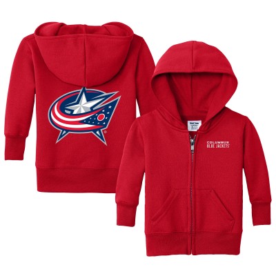 Малышам Columbus Blue Jackets Chad & Jake Red Logo Full-Zip Hoodie