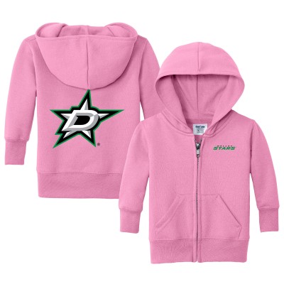Малышам Dallas Stars Chad & Jake Pink Logo Full-Zip Hoodie