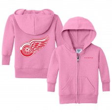 Малышам Detroit Red Wings Chad & Jake Pink Logo Full-Zip Hoodie
