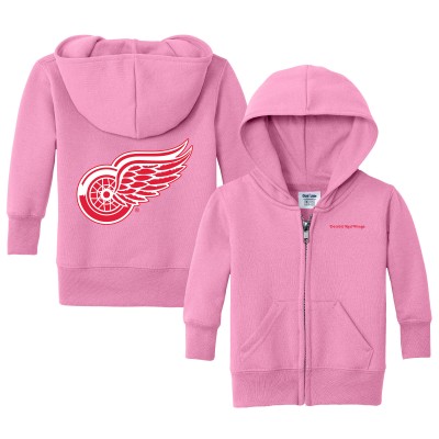 Малышам Detroit Red Wings Chad & Jake Pink Logo Full-Zip Hoodie