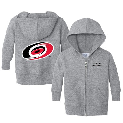 Малышам Carolina Hurricanes Chad & Jake Heather Gray Logo Full-Zip Hoodie
