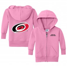 Малышам Carolina Hurricanes Chad & Jake Pink Logo Full-Zip Hoodie
