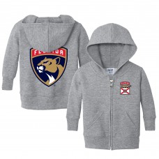Малышам Florida Panthers Chad & Jake Heather Gray Logo Full-Zip Hoodie Jacket