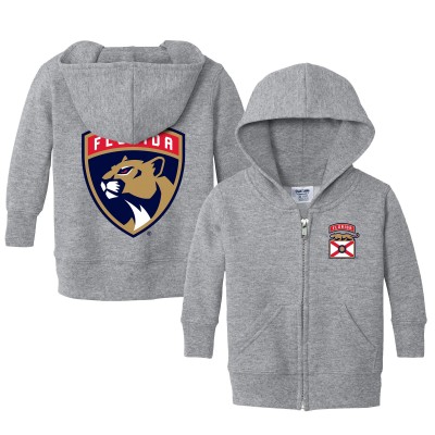 Малышам Florida Panthers Chad & Jake Heather Gray Logo Full-Zip Hoodie Jacket