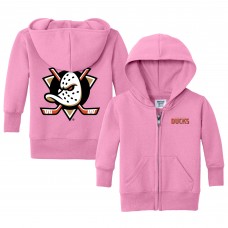 Малышам Anaheim Ducks Chad & Jake Pink Logo Full-Zip Hoodie Jacket