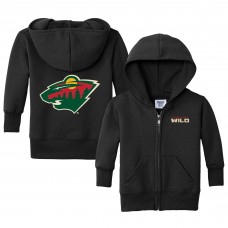 Малышам Minnesota Wild Chad & Jake Black Logo Full-Zip Hoodie