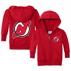 Малышам New Jersey Devils Chad & Jake Red Logo Full-Zip Hoodie