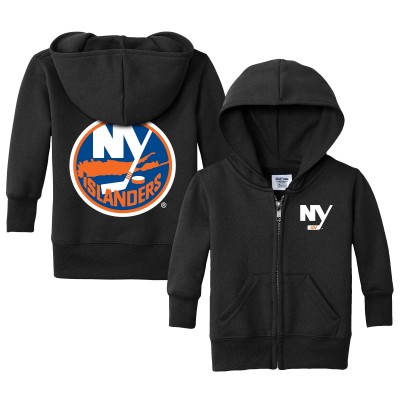 Малышам New York Islanders Chad & Jake Black Logo Full-Zip Hoodie