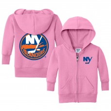 Малышам New York Islanders Chad & Jake Pink Logo Full-Zip Hoodie